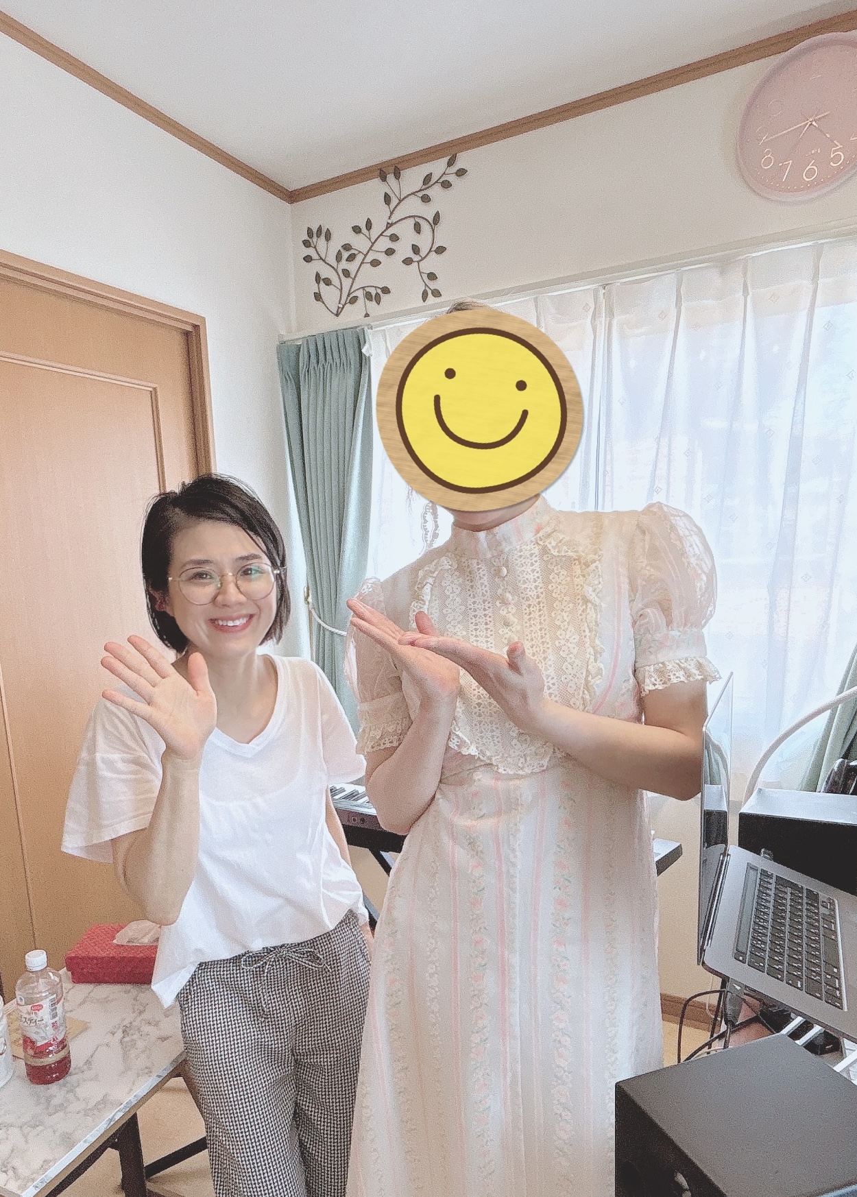 ボイストレーニング生徒様との写真